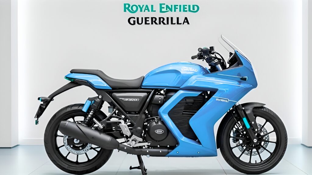 Nueva Royal Enfield Guerrilla 450: Moto Verde Impactante con Estilo Moderno y Gran Rendimiento