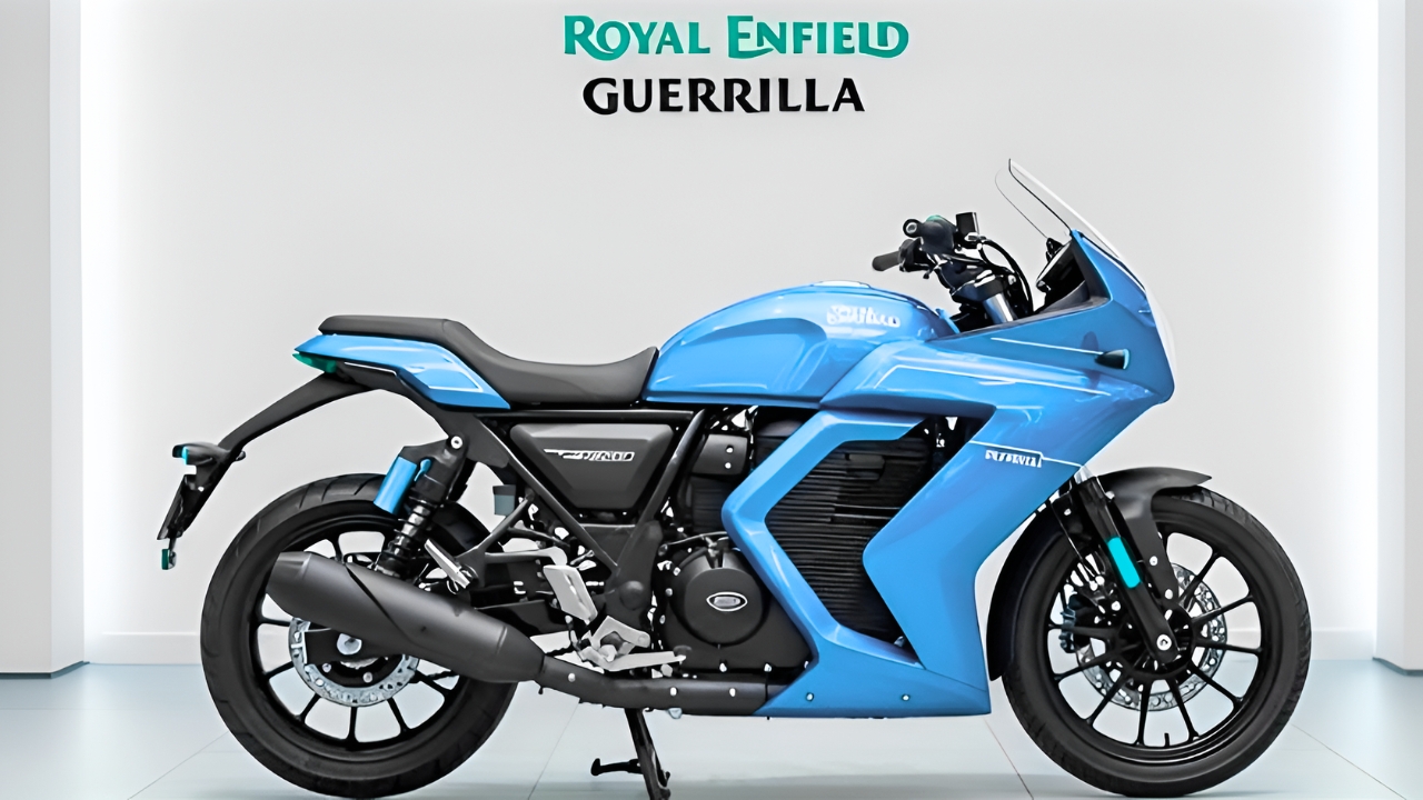 Nueva Royal Enfield Guerrilla 450: Moto Verde Impactante con Estilo Moderno y Gran Rendimiento