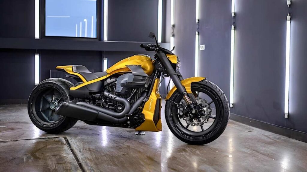 Harley-Davidson personalizada estilo dragster: potencia extrema y diseño único de Box39